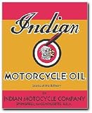 Signpast Reproduction Vintage Sign, INDIAN MOTORCYCLE OIL