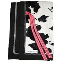 Woobee Baby Blanket - Ranch Print w/ Black Backing