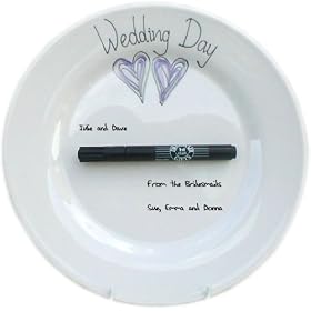 Wedding Silver Signed and Sealed Plate  (Round)