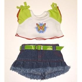 Butterfly T-shirt & Skirt Outfit fits Webkinz, Shining Star and 8