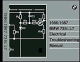 1986-1987 BMW 735i L7 Electrical Troubleshooting Manual Reprint
