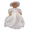 Baby White Dress Lace Top and Beaded Waist with Organza Skirt (12m) (12m, White)