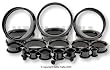 SINGLE FLARE BLACK STEEL TUNNEL TSFBK0 -0G (8MM)