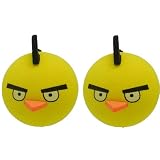 Angry Yellow Bird Car Truck SUV Antenna Topper - 2PK 