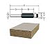 BOSCH 85216M 1/2-Inch Diameter 1-Inch Cut Triple Flute Laminate Flush Trim Router Bit 1/4-Inch Shank With Ball Bearing