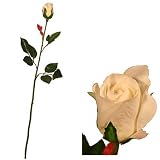 Review i-koncepts Ltd  / Closed Bud Rose - White - Artificial Flower