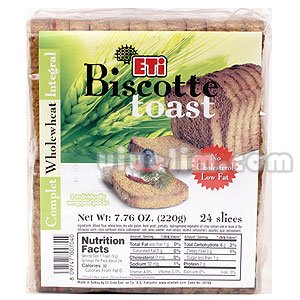 Eti Biscotti Toast Whole Wheat, 220g by eti