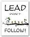 Lead Don't Follow - Peanuts by Charles Schulz 16"x20" Art Print Poster