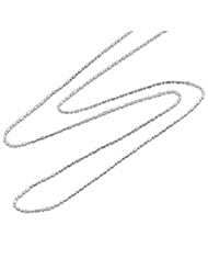 20" 1.0MM Ball/Bar Chain in 14K White Gold
