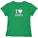 T-Shirt Woman " I Love Nigeria " Country
