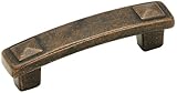 Amerock BP4428RBZ Forgings Pyramid Pull, Rustic Bronze, 3-Inch