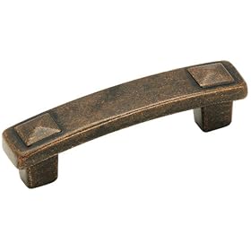 Amerock BP4428-RBZ Forgings Pyramid 3-Inch Pull, Rustic Bronze by Amerock
