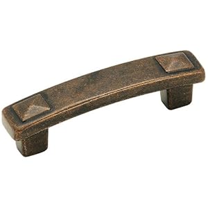 Amerock BP4428-RBZ Forgings Pyramid 3-Inch Pull, Rustic Bronze by Amerock