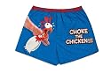 Hustler Lingerie Men's "Choke The Chicken!!!" Printed Cotton Boxer Shorts