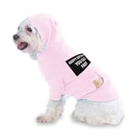 HAPPY BIRTHDAY YOU OLD FART Hooded (Hoody) T-Shirt with pocket for your Dog or Cat Small Pink