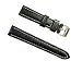 BANDA WYOMING BUFFALO LEATHER CHRONOGRPAH SPORT PANERAI BREITLING WATCH BAND STYLE DESIGN-REAL ITALIAN CALF LEATHER-24 mm BLACK COLOR