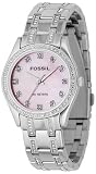Fossil Ladies Diamond Bezel Pink Dial Watch AM3976