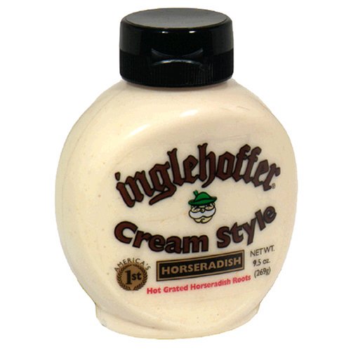 Inglehoffer Cream Style Horseradish, 9.5-Ounce Squeezable Bottles (Pack of 12) by Horseradish Cream