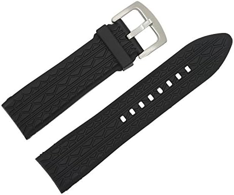 24mm Silicon Rubber Replacement Diver Watch Band Strap For (fit) Porsche Design