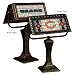 Art Glass Banker's Lamp - Bears (13.25 x 10.25