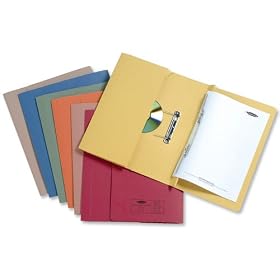 Concord Probate Transfer Pocket Files 450gsm Capacity 60mm Foolscap Yellow Ref 27709 [Pack 25]