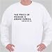 The price of wisdom is above-rubies. Job xxviii. 18. Sweatshirt