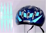 Reflective Blue Bicycle Helmet Decals - B0000V3XGC