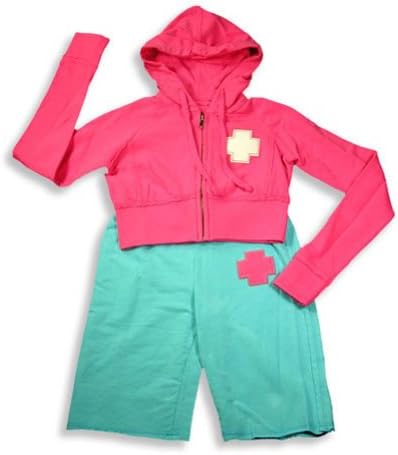 Rebelette - Big Girls' Hoodie and Capri Sweatsuit