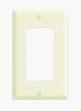 Leviton Decora - Wall plate - almond - 1 port
