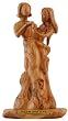 Adam and Eve - model II olive wood Statue - Museum quality ( 12 inches high )