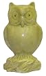 Owl - yellow flower stone, hand carved