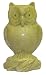 Owl - yellow flower stone, hand carved
