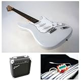  : Crescent 39" Silver Electric Guitar with Accessories and 10 watt AMP