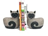 October Hill Dora Designs Cuddly Creature Bookends, Cat Pair, 6-1/2-Inch Tall