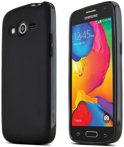 Generic Silicone Case Cover for Samsung Galaxy Avant - Black