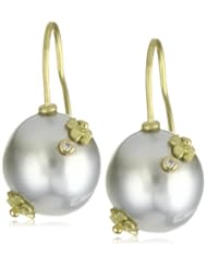 Vibes "Fairytale" 18 Karat Gold and South Sea Pearl Earrings