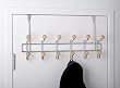 OVER THE DOOR HOOK WITH WOODEN ACCENTS