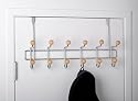 OVER THE DOOR HOOK WITH WOODEN ACCENTS