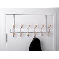 Over the door hook with wooden accents