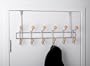OVER THE DOOR HOOK WITH WOODEN ACCENTS