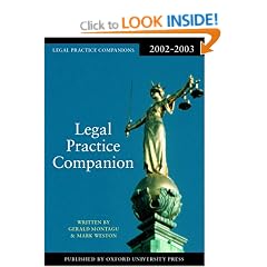 Legal Practice Companion 2002/2003 (Blackstone Legal Practice Companion)