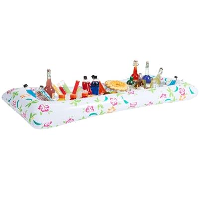Tropical Style Inflatable Buffet & Salad Bar Ice Tray Cooler Portable