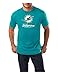 NFL Miami Dolphins Men's UP4 Tee, New Aqua, Medium