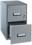 Secureline Fire-resistant Filing Cabinet A4 2-Drawer W531xD635xH745mm Light Grey Ref 25inch 2 Drw