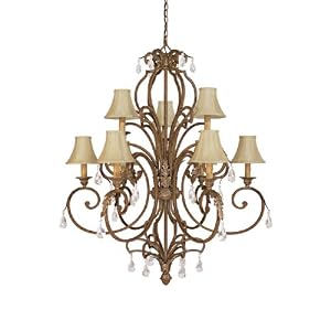 Capital Lighting Fixtures Vanity Fair Nine Light Chandelier With Crystals With A SPICE... by Capital Lighting