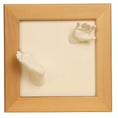 Baby Art 34120002 - Kit deluxe f�r Hand- und Fu�abdruck 3D, natural (holzfarben)