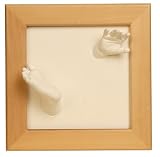 Baby Art 34120002 - Kit deluxe f�r Hand- und Fu�abdruck 3D, natural (holzfarben)