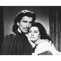 MARGARET LOCKWOOD AS BARBARA WORTH, MICHAEL RENNIE AS KIT LOCKSBY FROM THE WICKED LADY #1 - SCHWARZ-WEISS - Filmfoto - Standard - 10x8" (25x20cm)