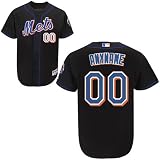 New York Mets Authentic Majestic Alternate 3 Baseball Jersey YOUR NAME and Number Laser Cut and Custom SEWN with AUTHENTIC TWILL