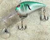 JLVLures Deep Crankbait Green Silver Shad : Diver Lures JLV Freshwater Smallmouth Steelhead Pike Salmon Trout